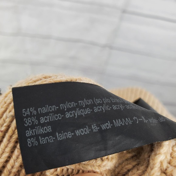 Zara Tan Ribbed Crew Neck Sweater - Picture 4 of 5